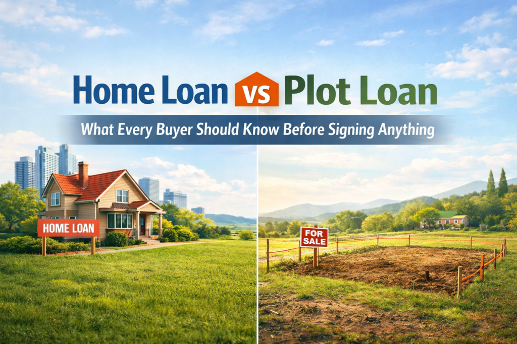Home Loan vs Plot Loan: What Every Buyer Should Know Before Signing Anything