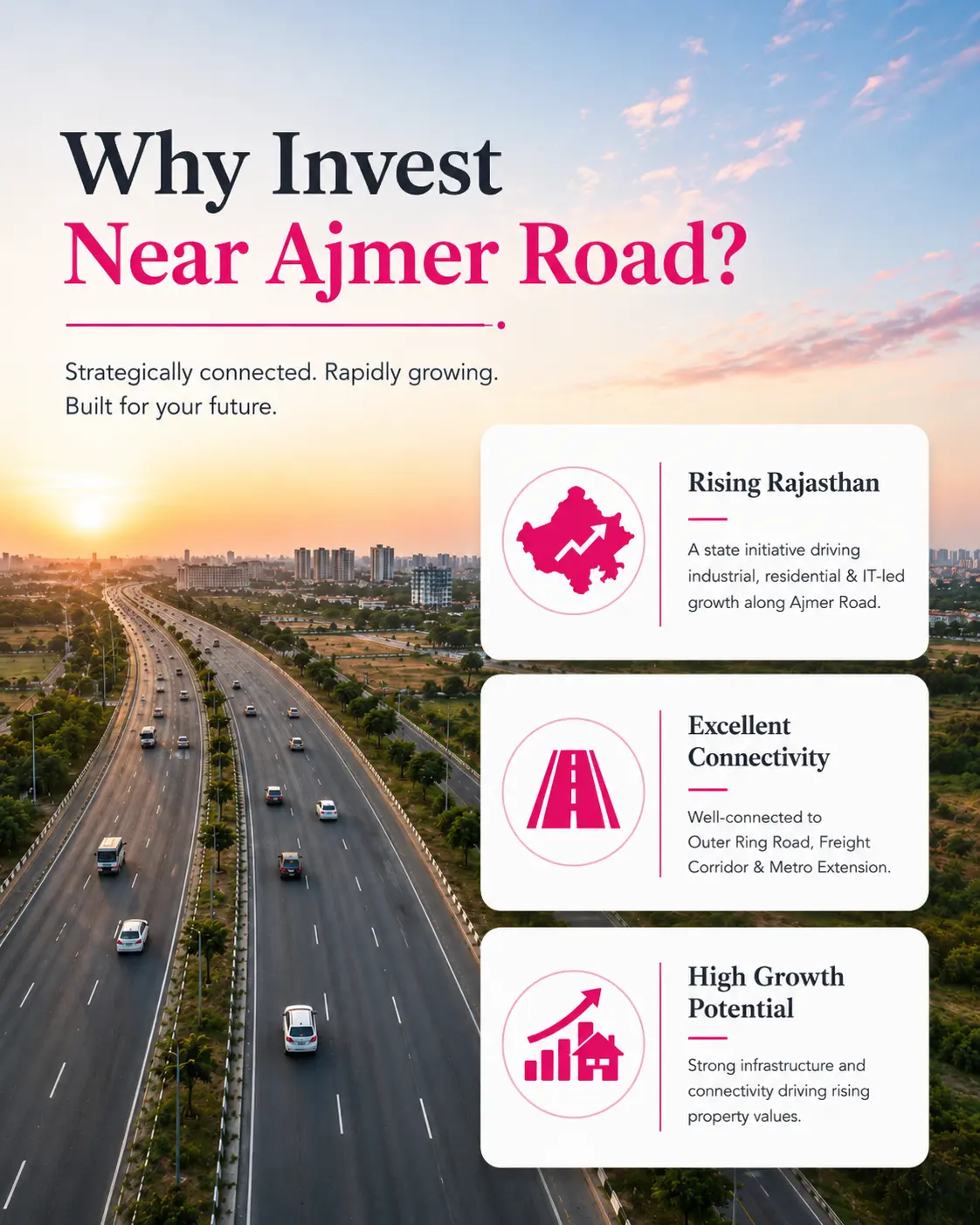 Why Invest Near Ajmer Road, Jaipur